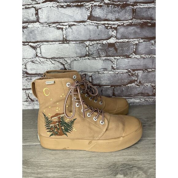 BANGS Shoes Hi Top Carolina Trees Rust Black High Top Sneakers Women 8.5M US/39 - Picture 12 of 16